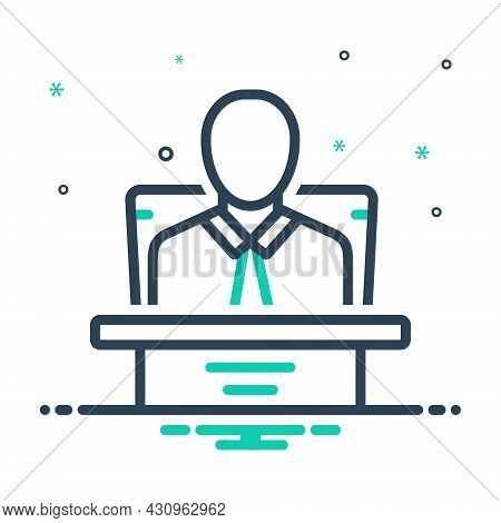 Mix Icon For Chairman President Leader Superintendent Director Manager Ceo Cto
