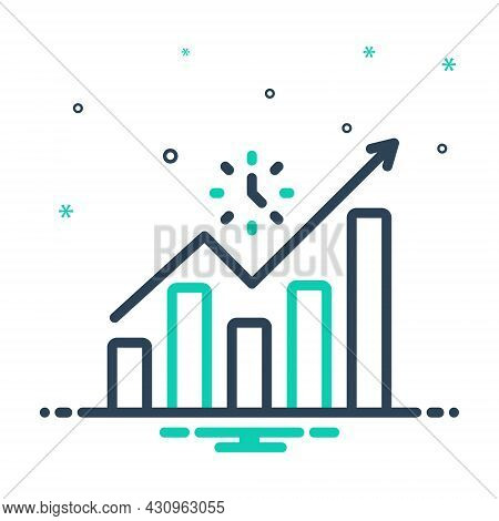 Mix Icon For Advance Leading  Promoted Success Career Achievement Development Progress Growth