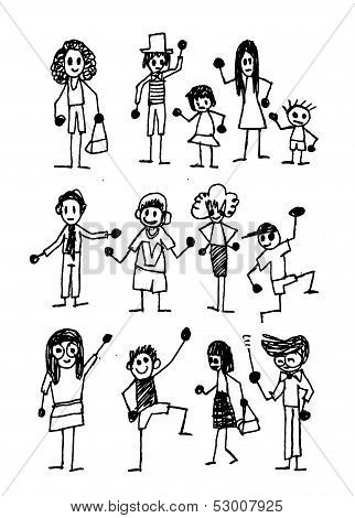 people activity Vector illustration