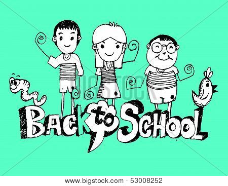 drawing school items Back to School Vector illustration
