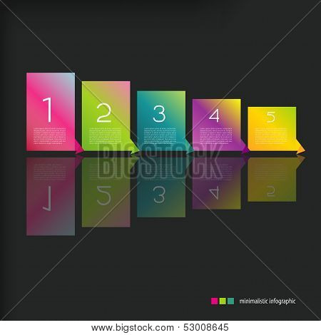 Set of Colorful Bubbles for Speech Vector Design. 1,2,3,4 steps text boxes. Infographic.