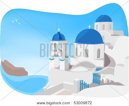 Santorini church