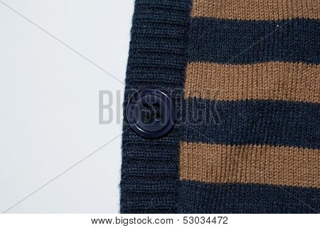 Striped fabric texture button