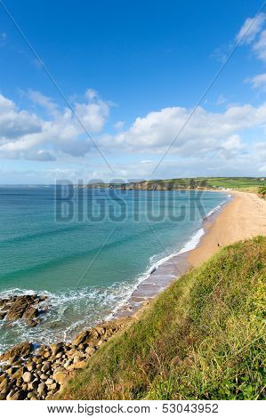 Cornwall coast Praa Sands beach South West England Uk