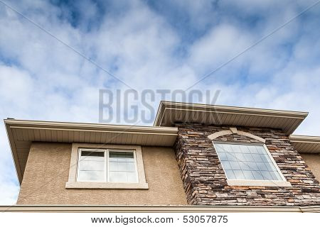 Roofline of 2-storey house