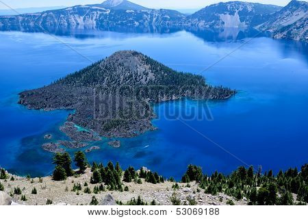 Wizard Island in Crater Lake