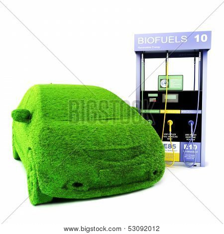 Alternative power concept eco car.