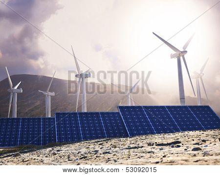 Solar Eco power and wind generators