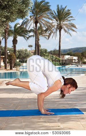 Senior Woman Doing Yoga