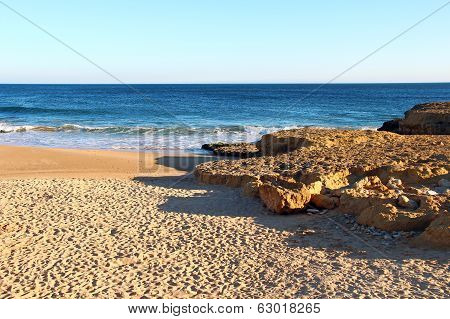 Beach In Carcavelos, Portugal