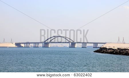 Sheikh Khalifa Bridge In Bahrain
