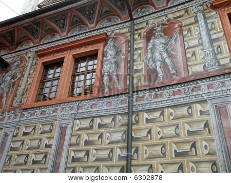 Farverige facade