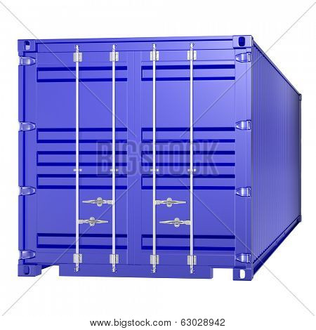 3d rendering of a shipping 40ft container
