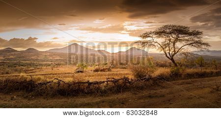 Evening View Of The Territory Of The Tribe Bana