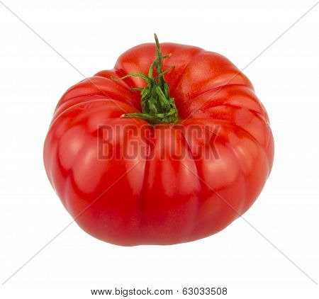 Fresh Big Tomato. Isolated on white