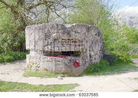 Ww1 Hill 60 Bunker In The Trench Belgium World War.