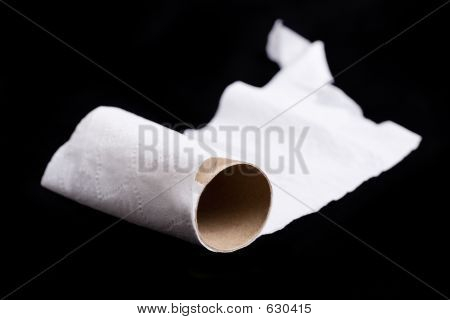 Wc-papier Roll liep