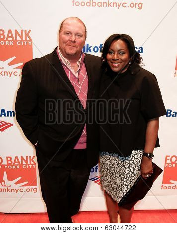NEW YORK-APR 9: Chef Mario Batali & Margarette Purvis, Food Bank President & CEO, attend the Food Bank for New York City's Can Do Awards Gala at Cipriani Wall Street on April 9, 2014 in New York City.