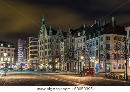 Hojbro Square In Evening, Copenhagen