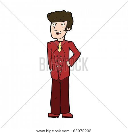 cartoon upperclass man
