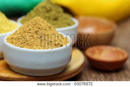 Ubtan Powder On Bowl