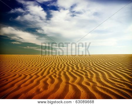 sand desert,sunset