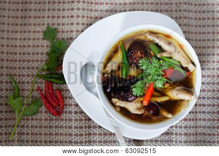 Chicken Legs Spicy Soup