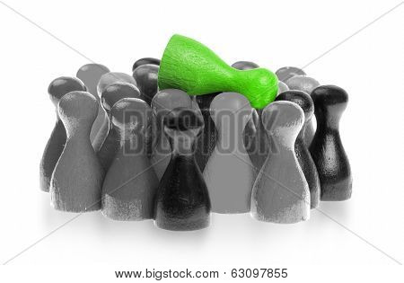 Green Pawn Is Crowdsurfing