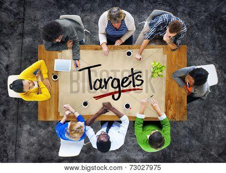 People in a Meeting and Target Concept