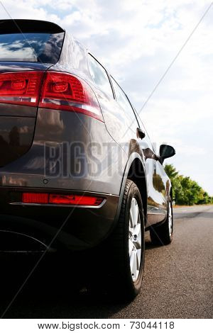 Car on road