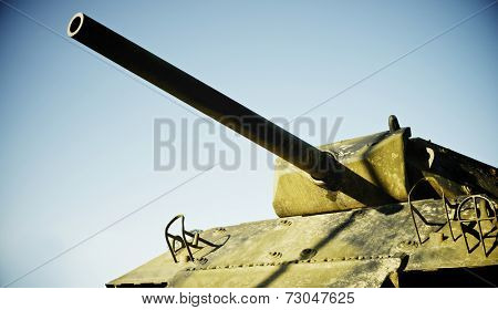M10 tank in Overlord Museum Omaha Beach, Normandy, France.