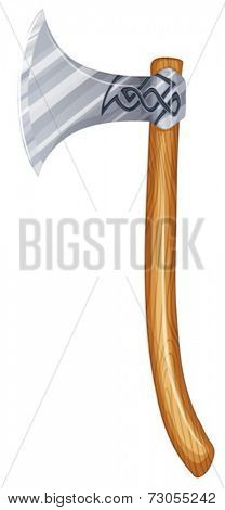 Illustration of a vintage axe