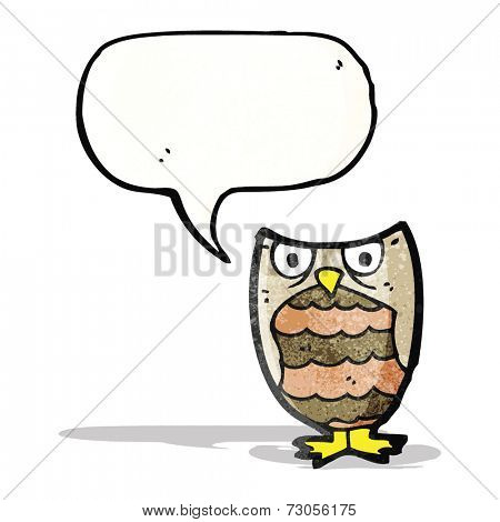 hooting little owl cartoon