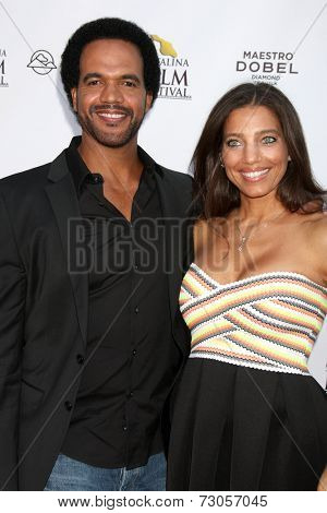 AVALON - SEP 26:  Kristoff St. John, Dana Derrick at the 
