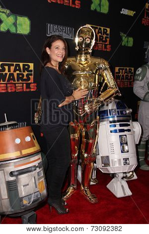 LOS ANGELES - SEP 27:  Meredith Salenger, C3PO at the 