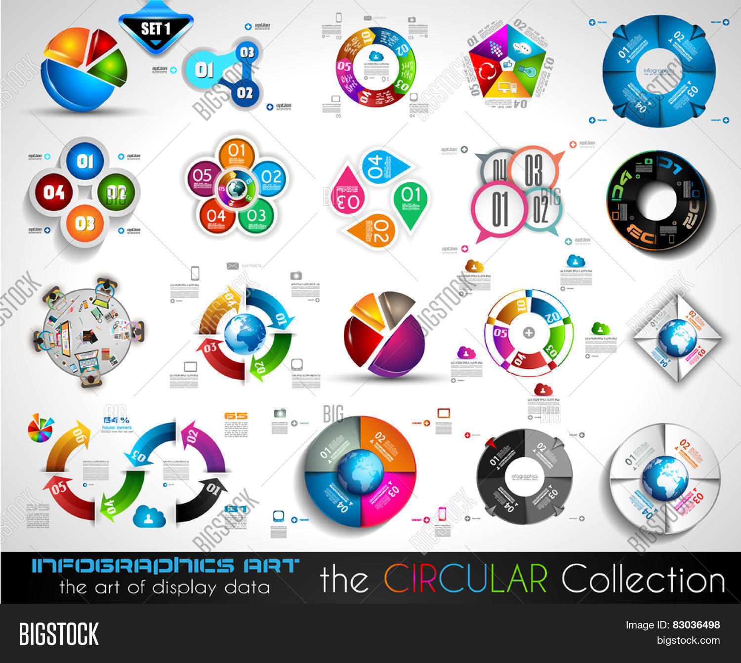 vector circular infographics big vector photo bigstock circular flyers
