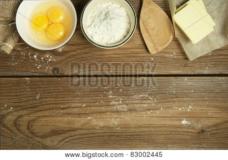Baking Background With Space