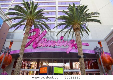 Sign in the front of Flamingo Las Vegas Hotel and Casino