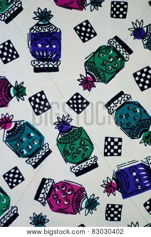 old textile, colored fabric, pattern and treds