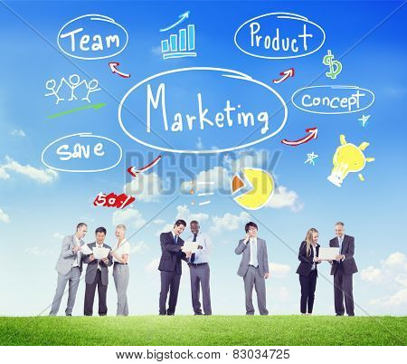 Marketing Strategy Team Business Commercial Advertising Concept