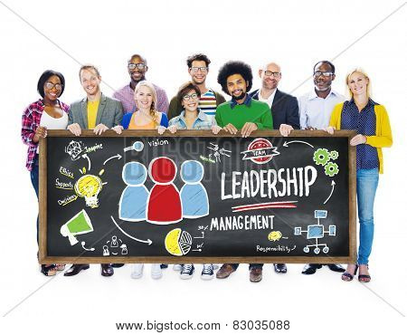 Diversity Casual People Leadership Management Banner Team Support Concept