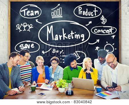 Marketing Strategy Team Business Commercial Advertising Concept
