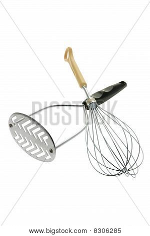 Masher มันฝรั่งและไข่สั้นปัดฝุ่น