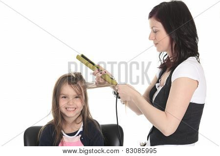 Salon Style - Hairdresser in studio white background