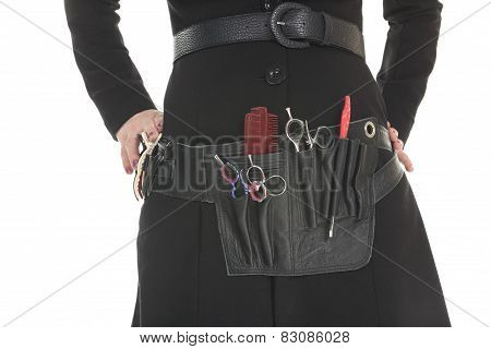 Salon Style - Hairdresser in studio white background