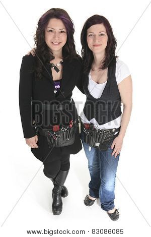 Salon Style - Hairdresser in studio white background
