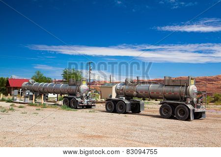 Old Petrol Station In Moab.