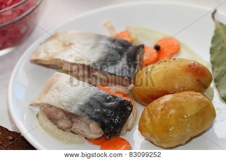 Marinated Mackerel And The Baked Potato