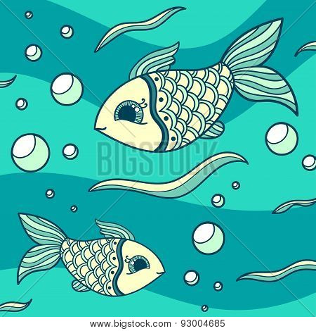 Fishes in the sea