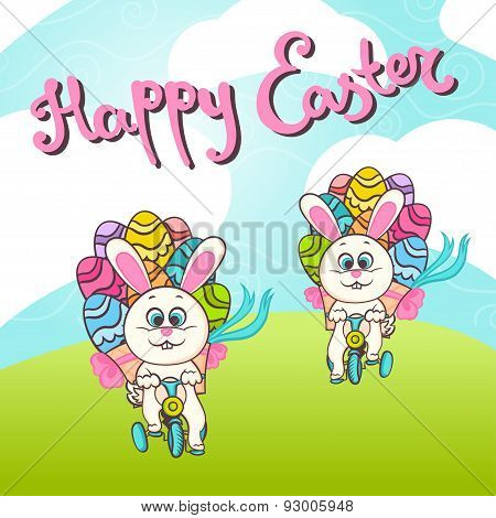 Happy easter illustration